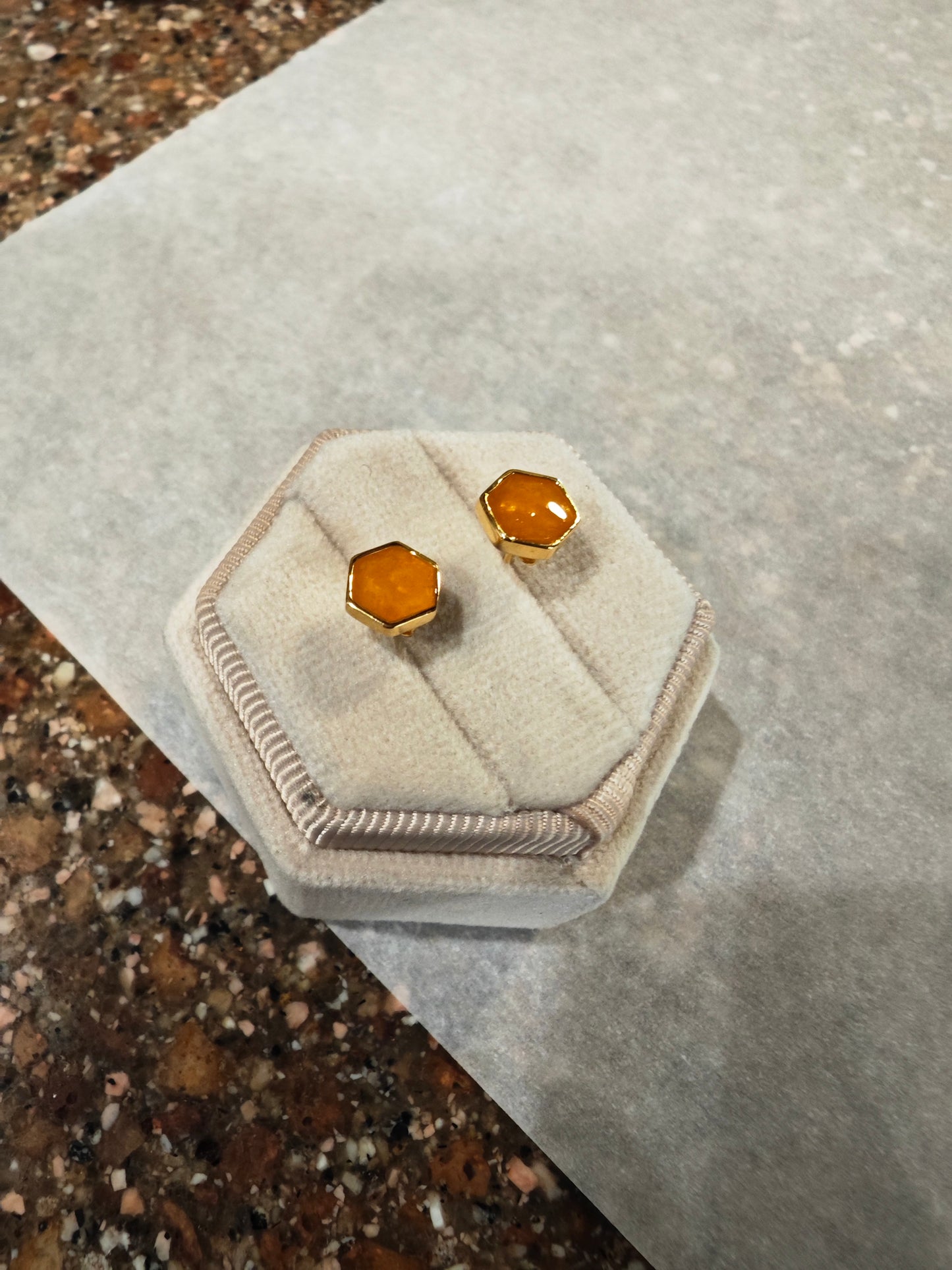 Hexagon Earrings
