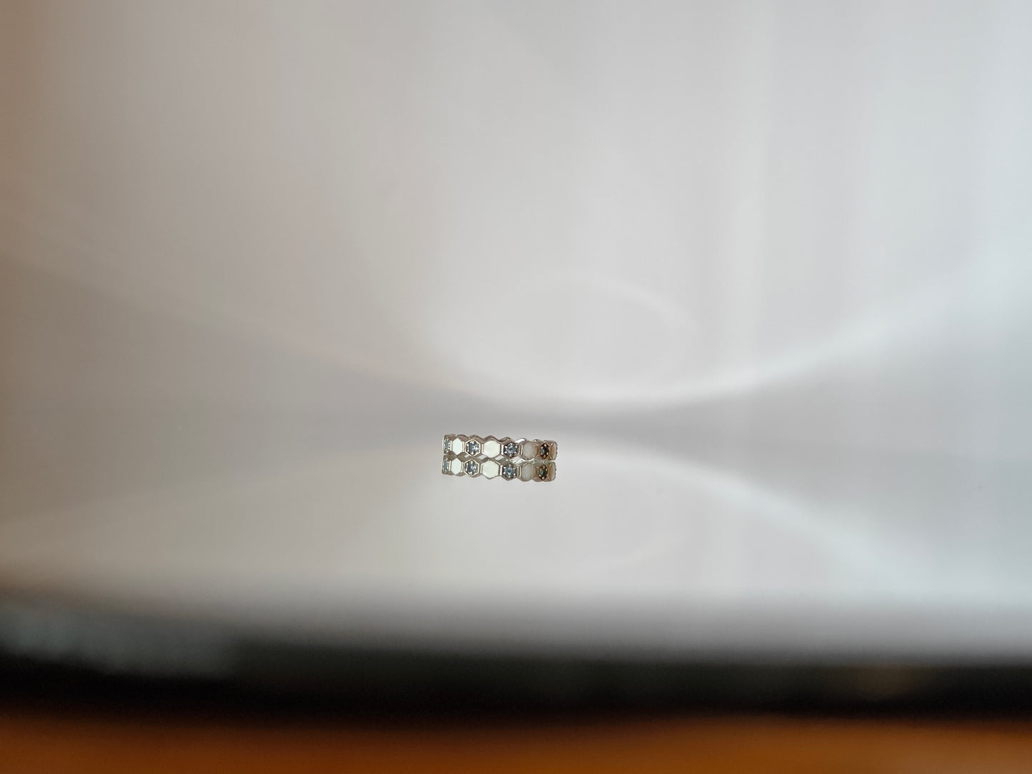 Hexagon Birthstone Ring